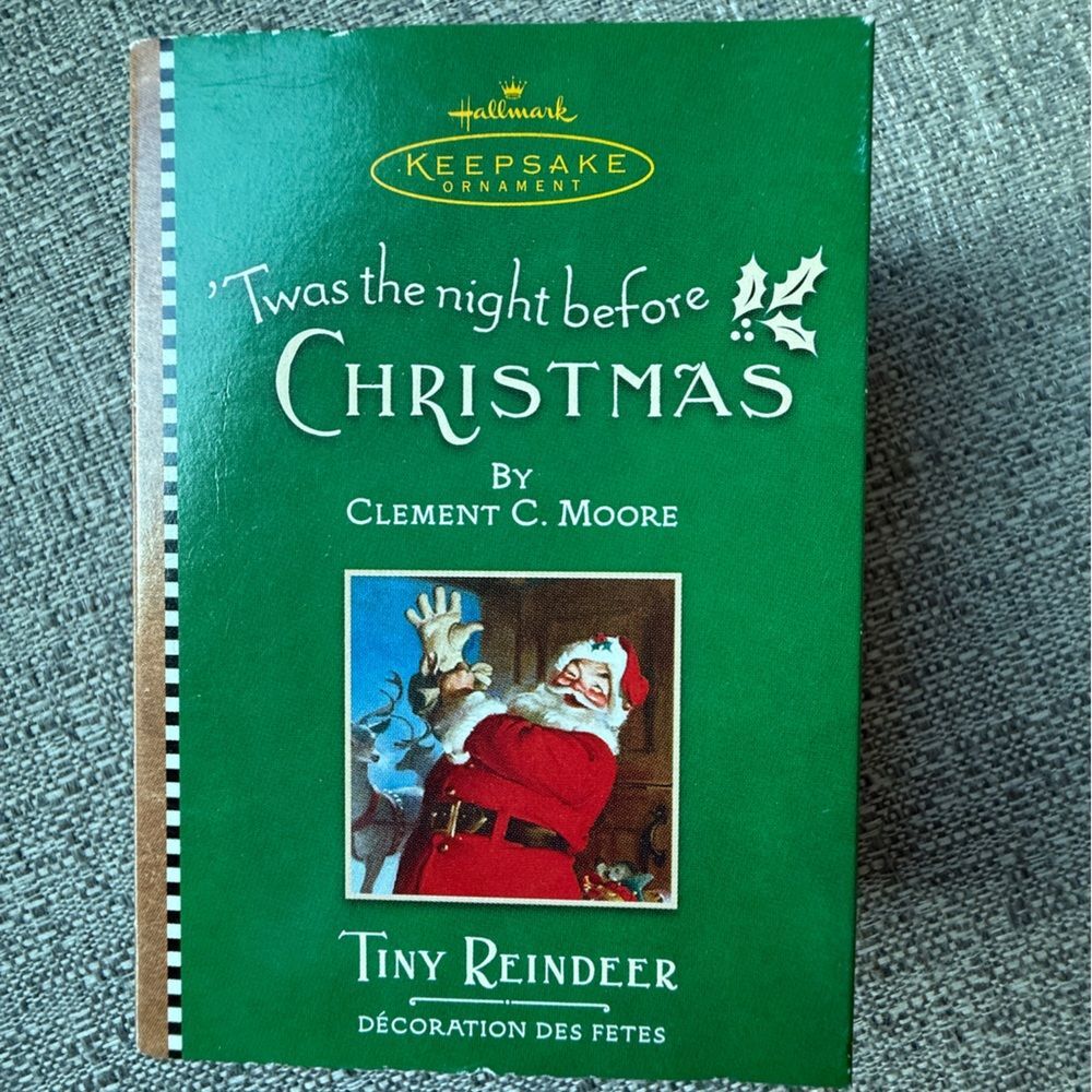 Hallmark 2001  'Twas the Night Before Christmas Ornament, Never Opened.
